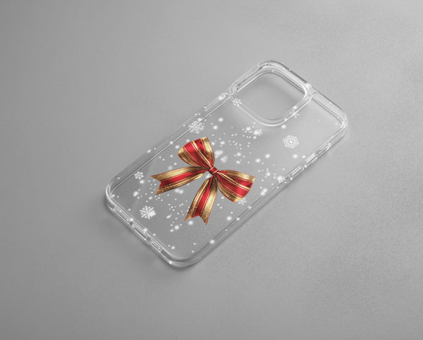 Golden Holiday Bow Phone Case