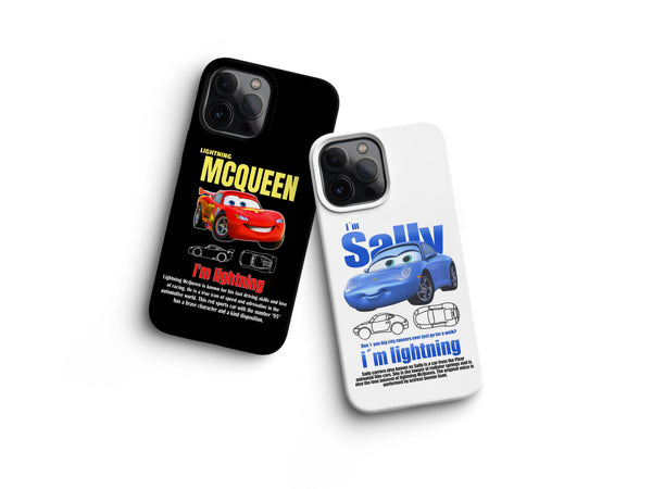 Cars McQueen and Sally Couples Phone Cases