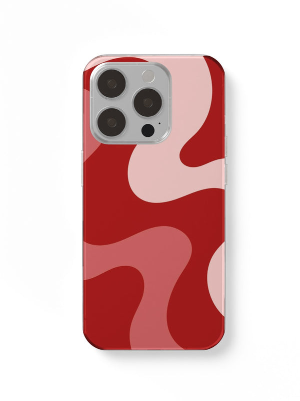 Color Swirl Red Phone Case