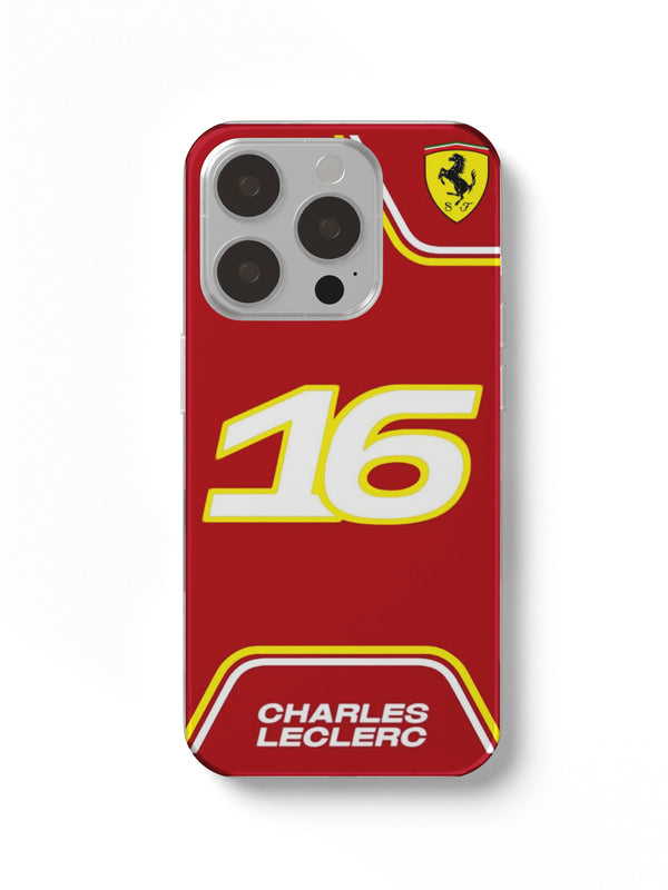 Leclerc 16 Bold Red Phone Case